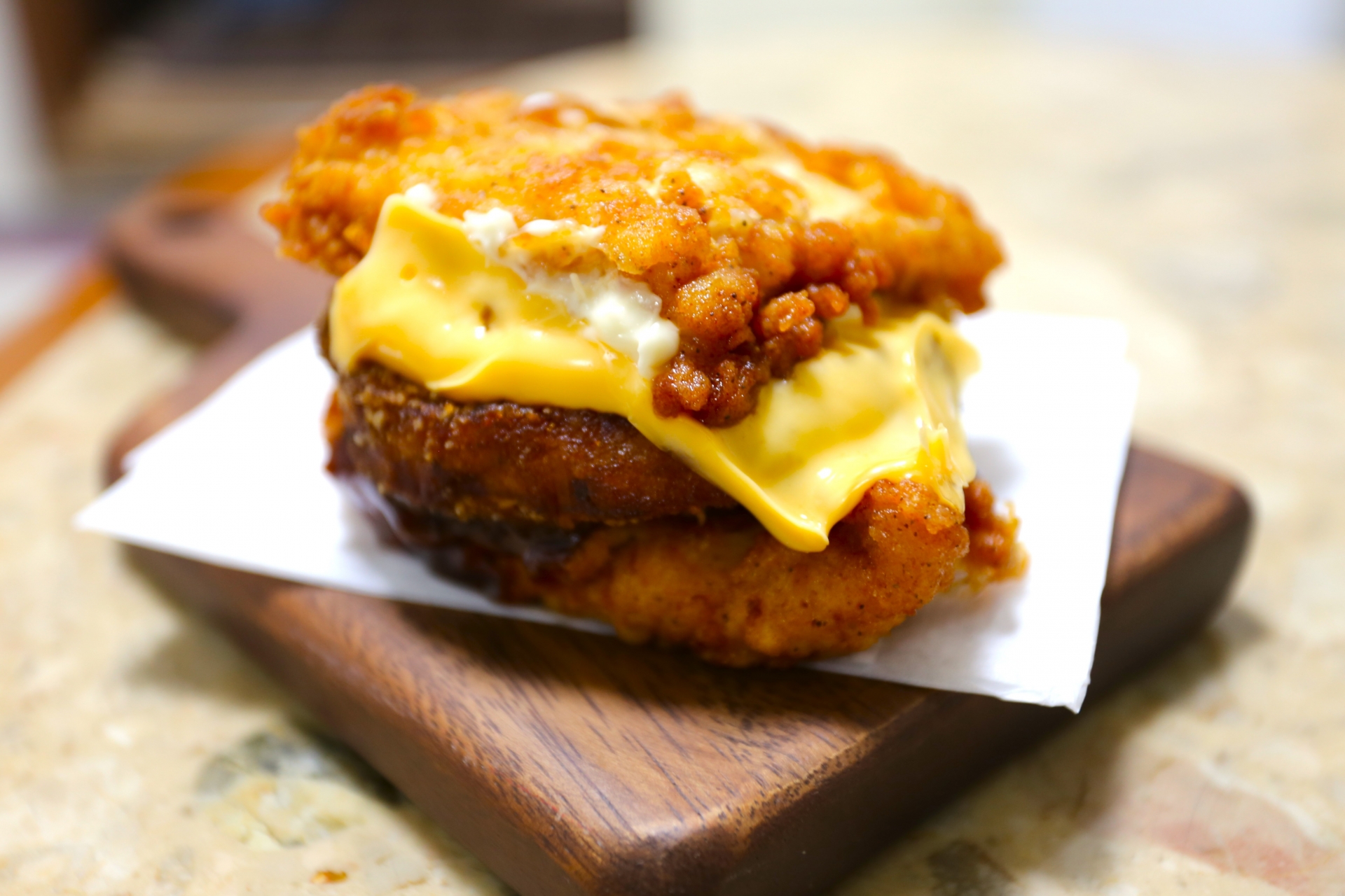 チーズダブルチキンサンド