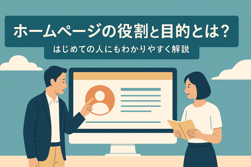 ホームページの役割と目的とは？はじめての人にもわかりやすく解説