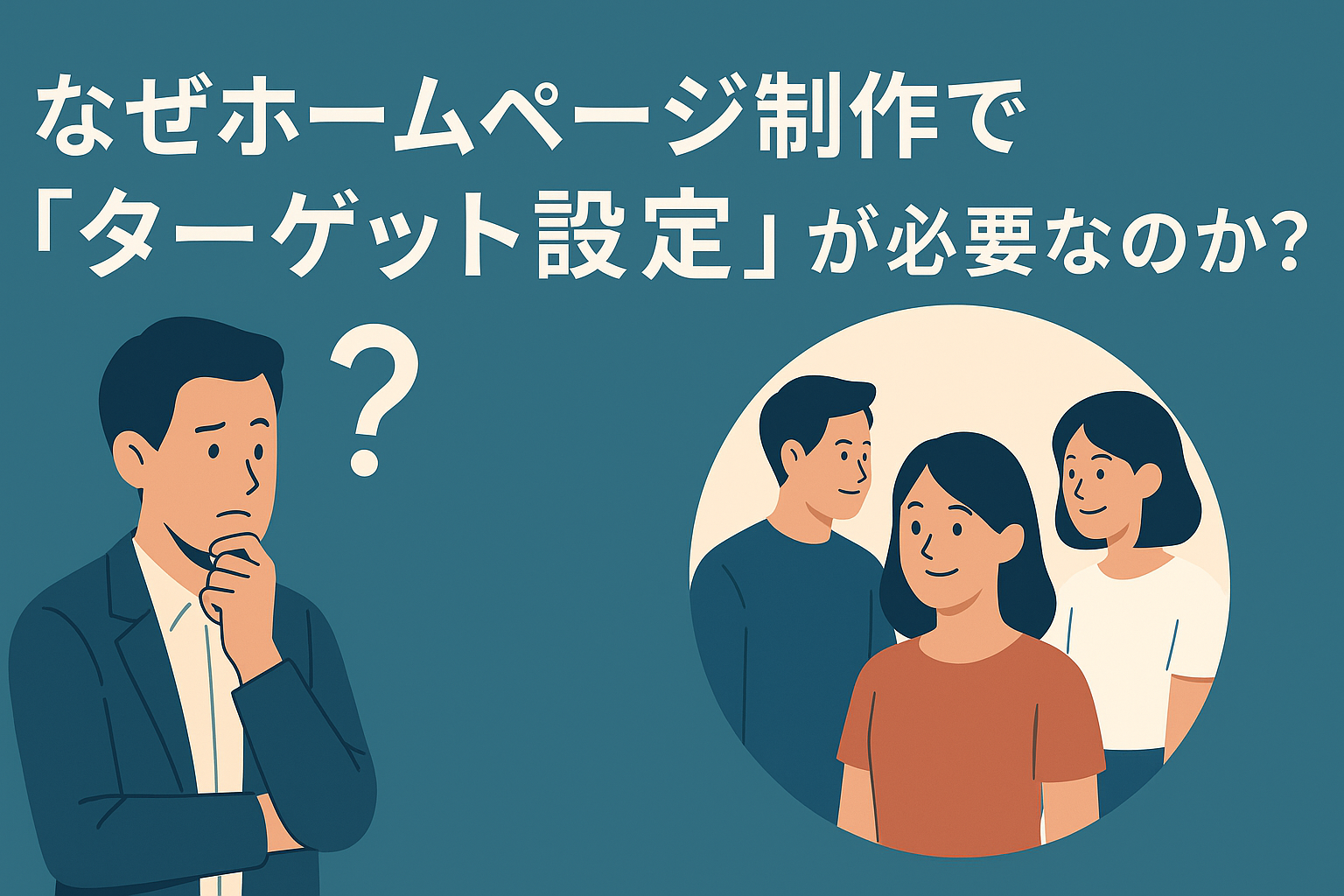 なぜホームページ制作で「ターゲット設定」が必要なのか？