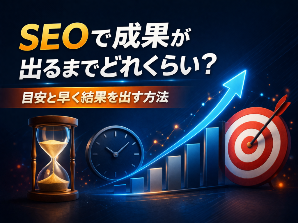 SEOで成果が出るまでどれくらい？目安と早く結果を出す方法
