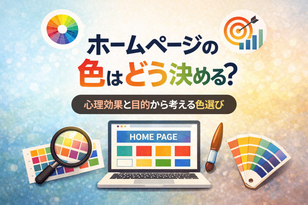 ホームページの色はどう決める？心理効果と目的から考える色選び