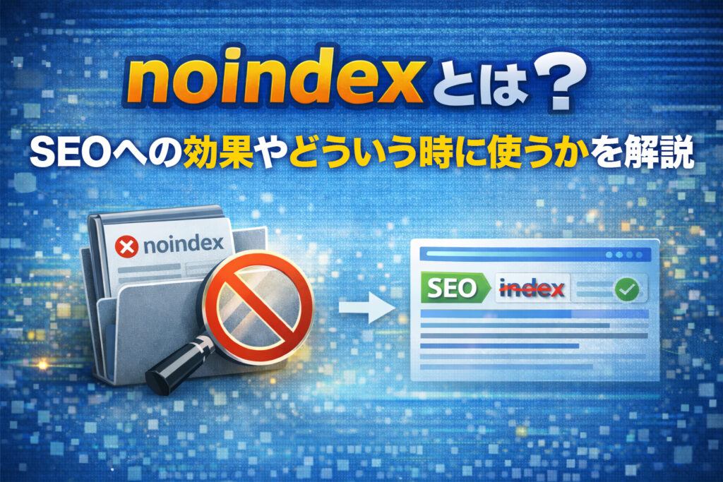 noindexとは？SEOへの効果やどういう時に使うかを解説