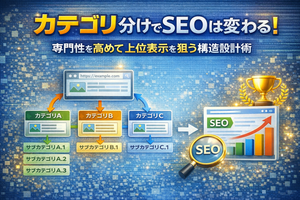 カテゴリ分けでSEOは変わる！専門性を高めて上位表示を狙う構造設計術