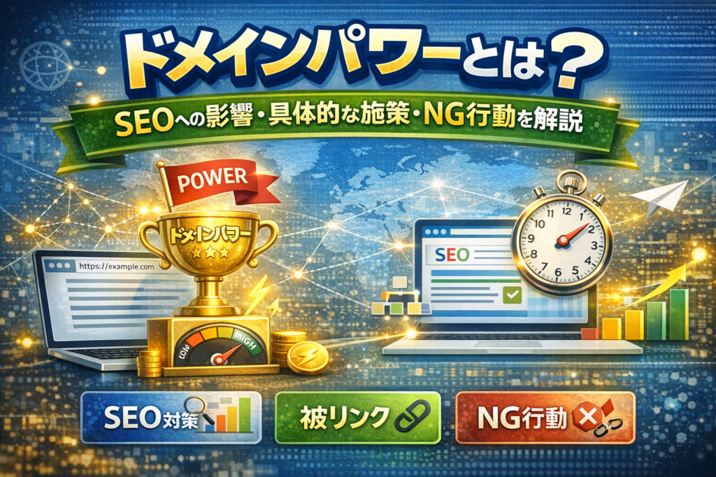 ドメインパワーとは？SEOへの影響・具体的な施策・NG行動を解説