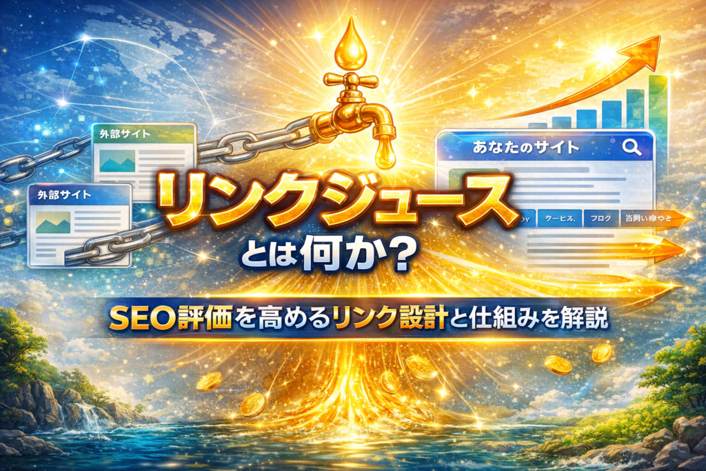 リンクジュースとは何か？SEO評価を高めるリンク設計と仕組みを解説