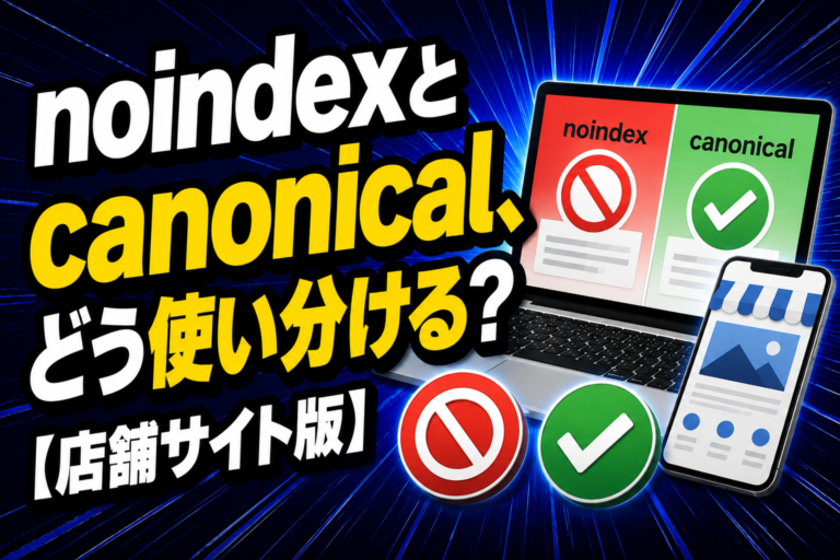 noindexとcanonicalどう使い分ける