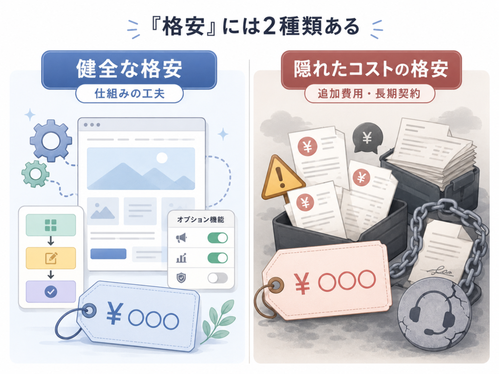 「格安」には2種類ある