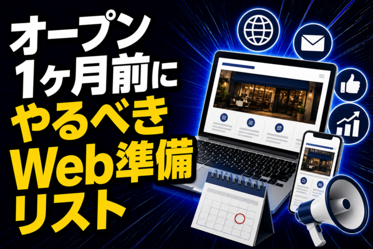 オープン1ヶ月前にやるべきWeb準備リスト