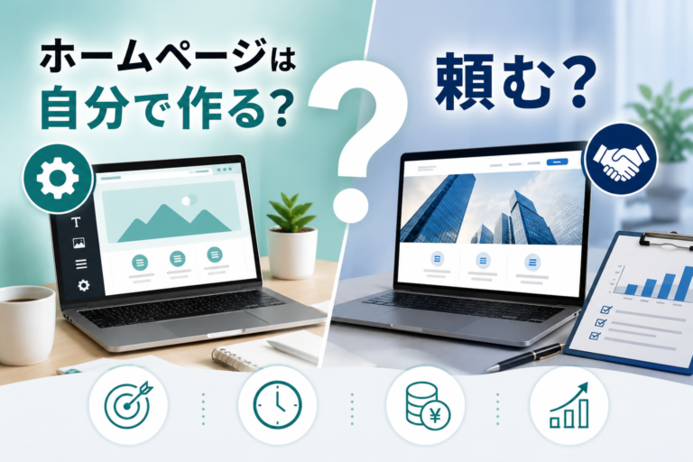 ホームページは自分で作る？頼む？後悔しない判断基準