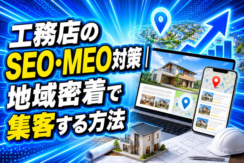 工務店のSEO・MEO対策｜地域密着で集客する方法