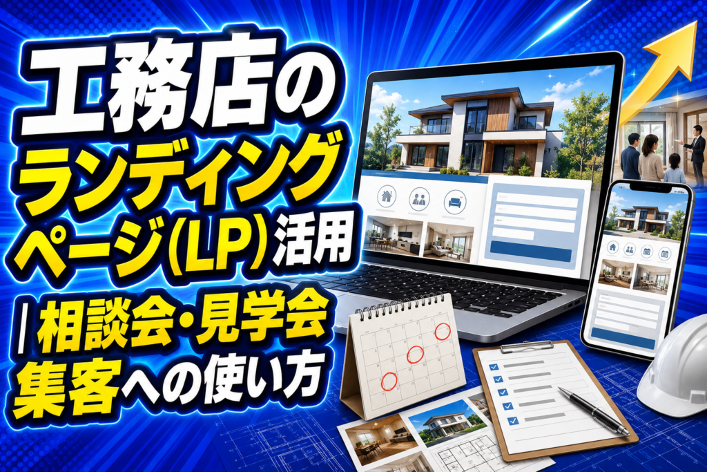 工務店のランディングページ（LP）活用｜相談会・見学会集客への使い方