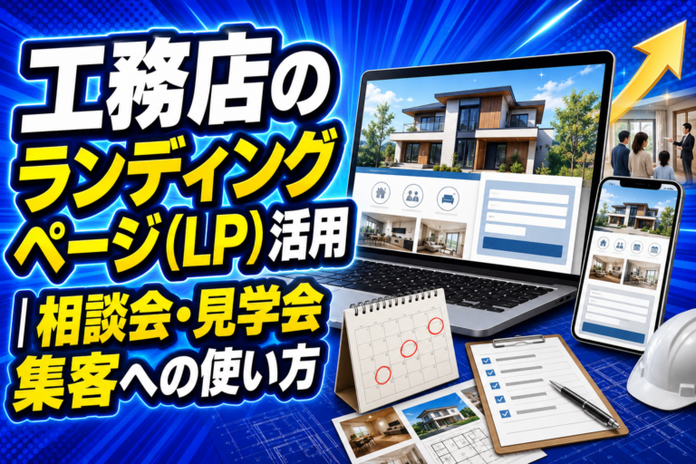 工務店のランディングページ（LP）活用｜相談会・見学会集客への使い方
