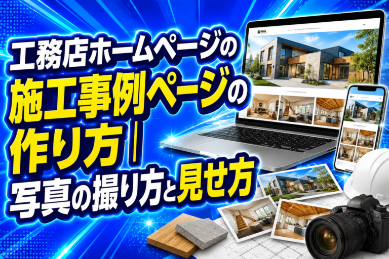 工務店ホームページの施工事例ページの作り方｜写真の撮り方と見せ方